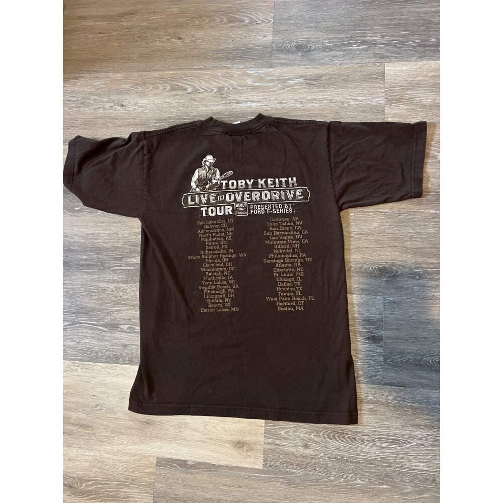 Toby Keith 2012 Tour Unofficial Proceed To Party T-Shirt Medium Bayside O3 - Picture 6 of 6